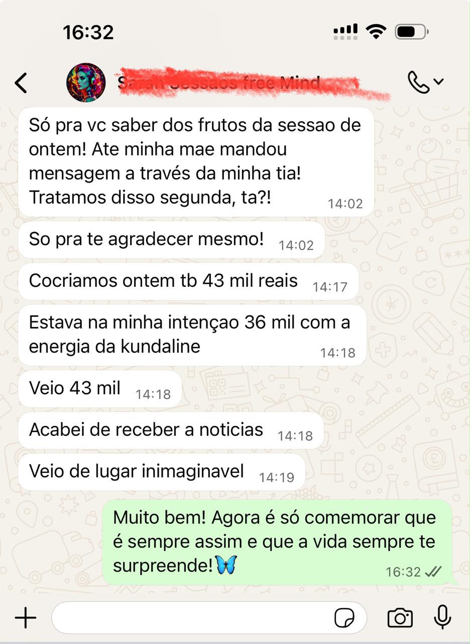 Mensagem de Sarah: cocriamos 43 mil